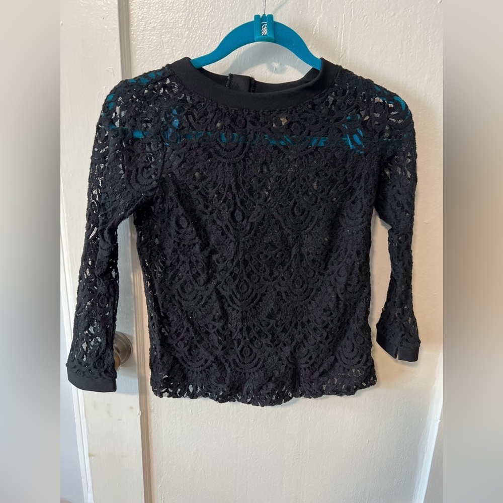 Black “see through” shirt… Banana Republic